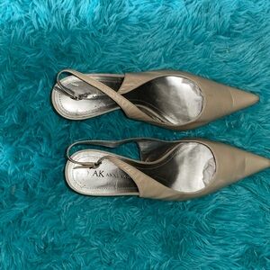 Anne Klein Women's Tan Slingback Heels